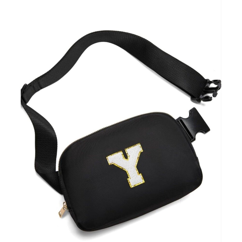 Gifts  8-12 Year Old Girls Belt Bag Fanny Pack Crossbody Bags "Y" Purple-Black